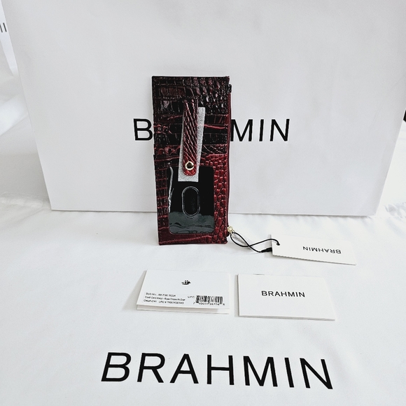 NWT Brahmin Rose Ombre All Over Marley Crossbody & Credit Card Wallet - Picture 13 of 15